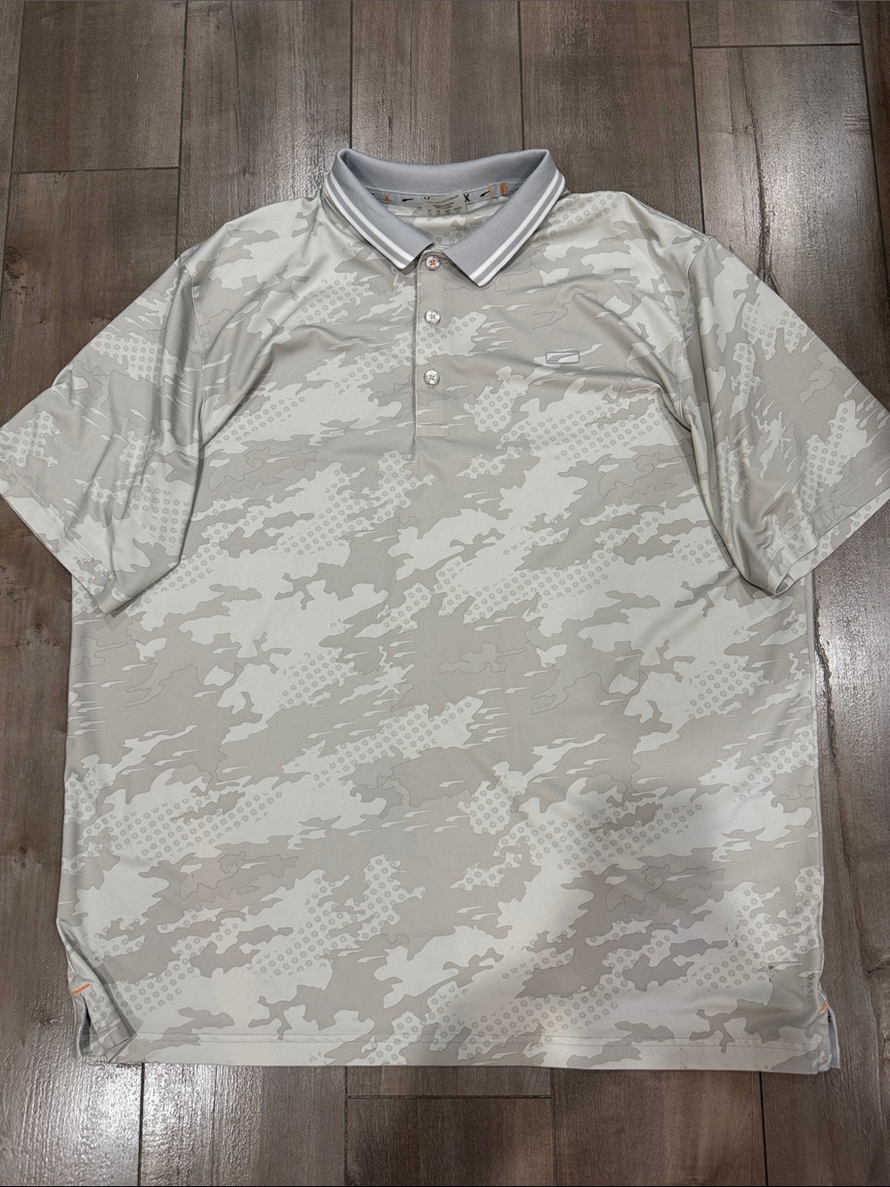 Puma Men’s Light Gray Camo Golf Polo